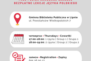 Startują lekcje języka polskiego w gminie Lipno