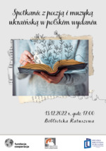 Spotkanie z poezją i muzyką ukraińską w polskim wydaniu