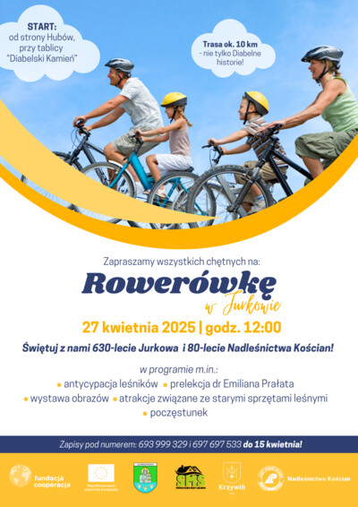 Rowerowa podróż przez historię i naturę – 630 lat Jurkowa i 80 lat Nadleśnictwa Kościan