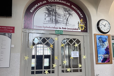 Grupa 1 na warsztatach motywacji i poczucia własnej wartości w I LO Leszno