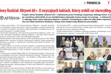 Seniorzy w akcji – o naszym projekcie w grudniowym „Leszczyniaku”