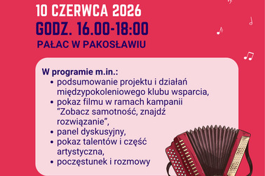 Zapraszamy na festiwal podsumowujący projekt „Od samotności do solidarności”