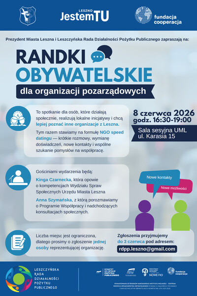 Randki Obywatelskie dla organizacji pozarządowych